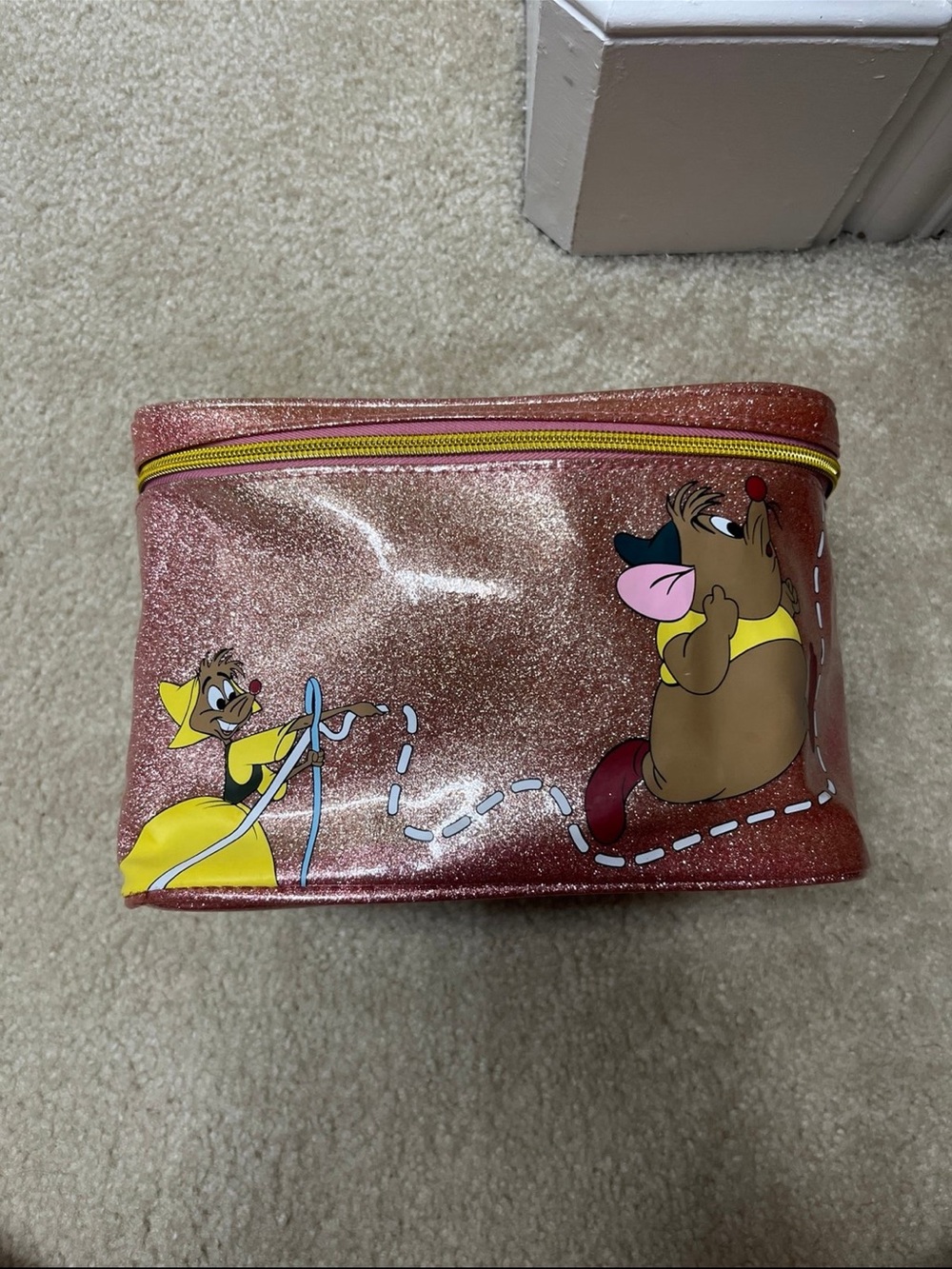 Disney Danielle Nicole Cinderella Gus Cosmetic Bag